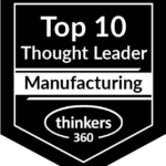 Thinkers360 Top 10 Thought Leader, Manufacturing badge